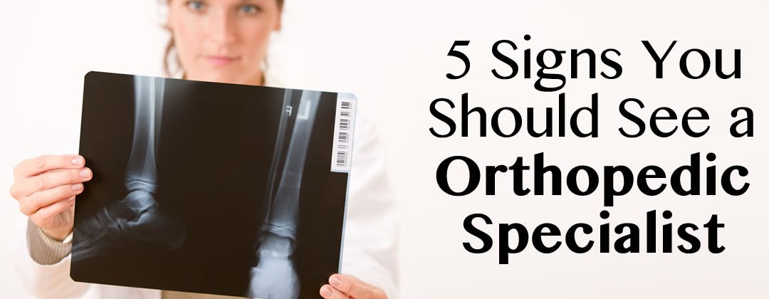 5 Signs You Should See a New Orleans Orthopedic Specialist